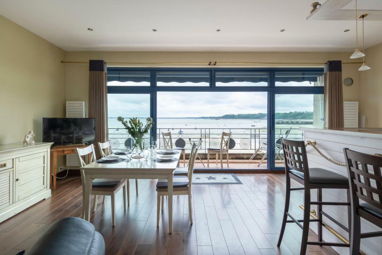 La Bisquine - Appt Pour 4 Avec Vue Mer ก็องแกล ภายนอก รูปภาพ